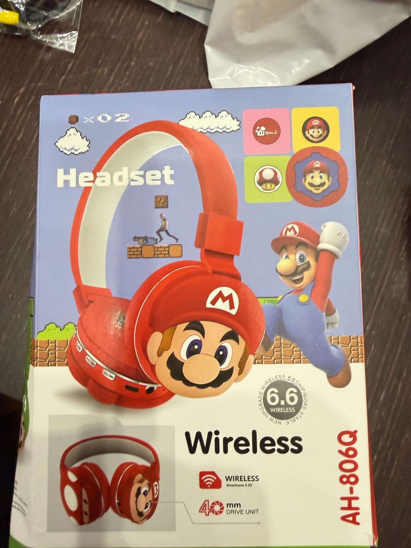 Super Mario Bros Wireless Headphones