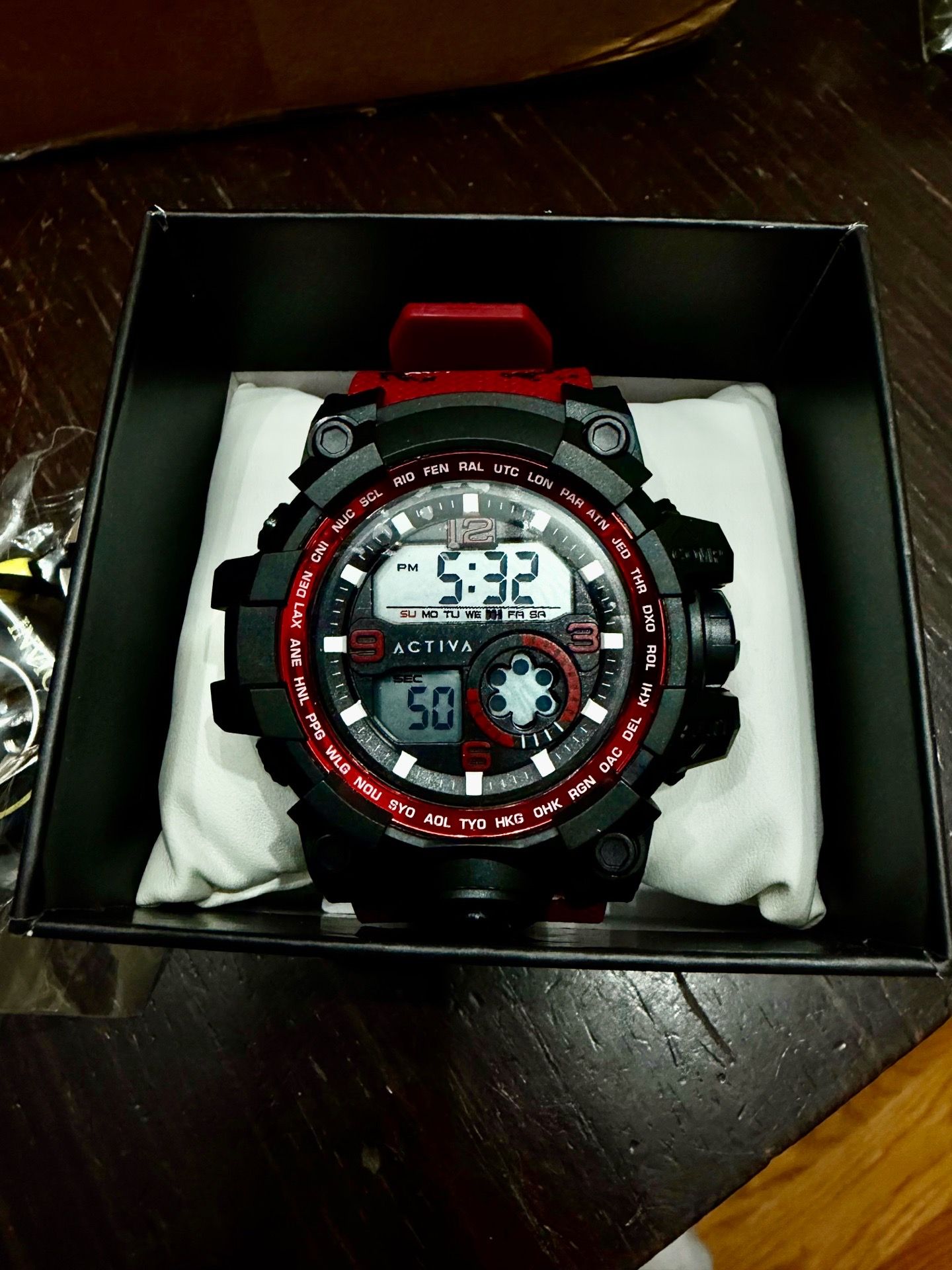 Activa Invicta Men's Digital Watch - Red
