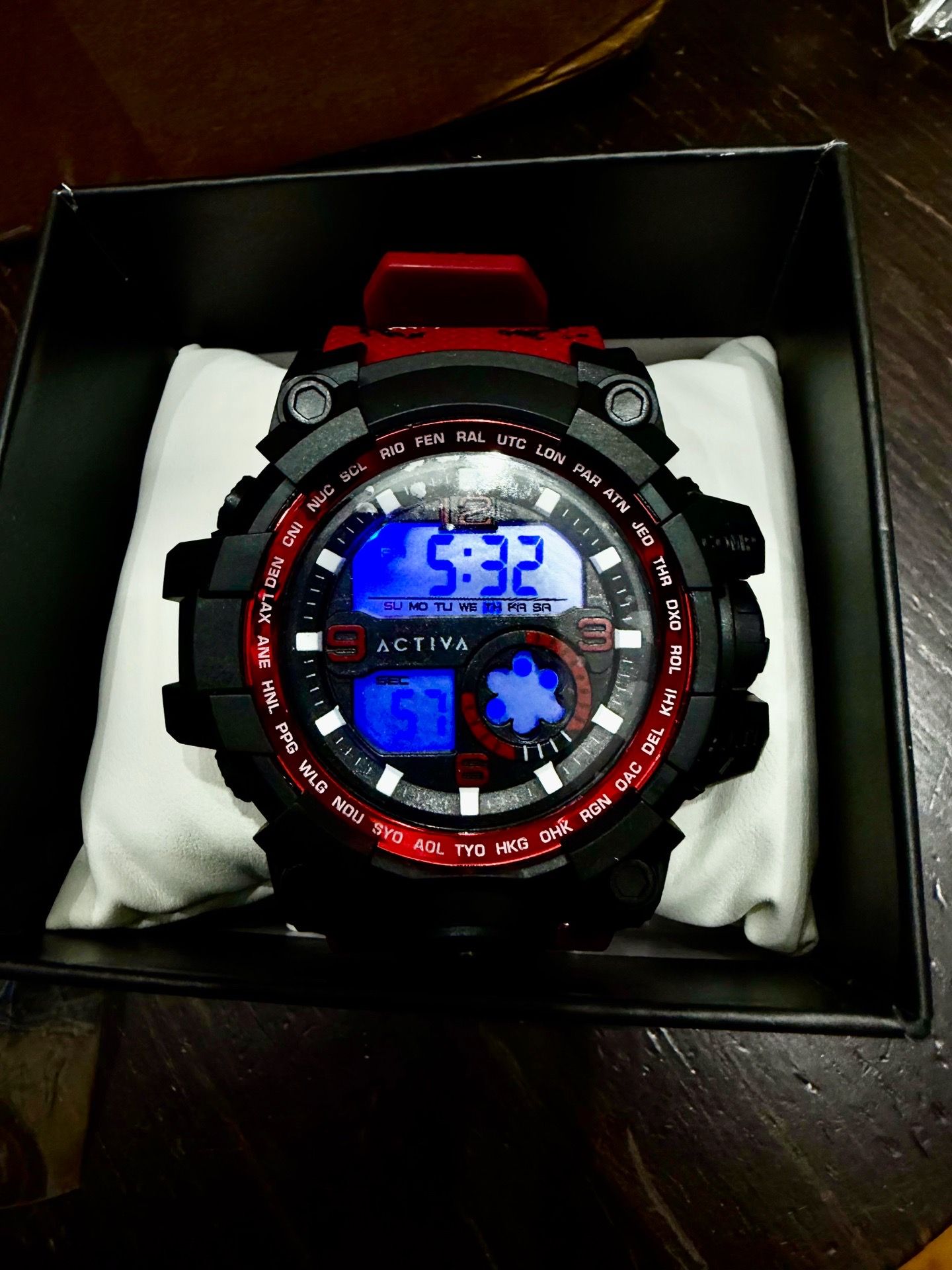 Activa Invicta Men's Digital Watch - Red - photo 3