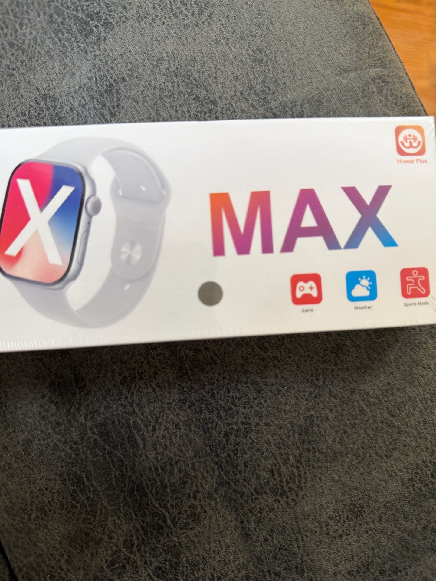 S11 X Max Smart Watch Silver Case Beige Silicone Band - photo 2