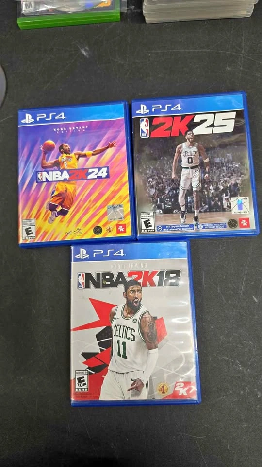 PS4 NBA 2K Games Bundle (2K24, 2K25, 2K18)
