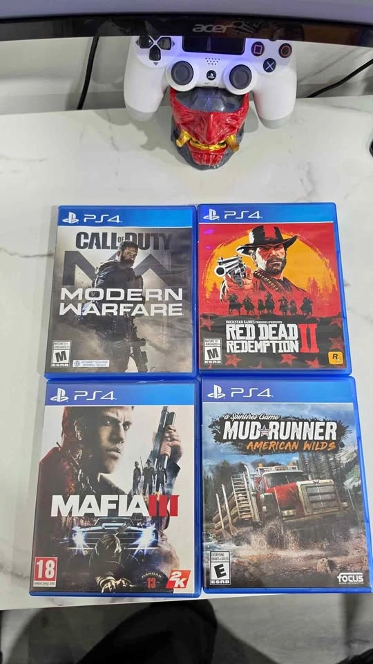 PS4 Games Bundle - Call of Duty, Red Dead Redemption II, Mafia I