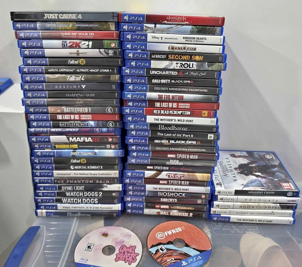 PS4 & PS5 Game Collection - Spider-Man, Last of Us, RDR2, COD &