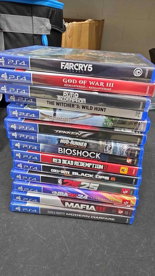 PS4 Games Lot - Far Cry 5, God of War, Red Dead Redemption II