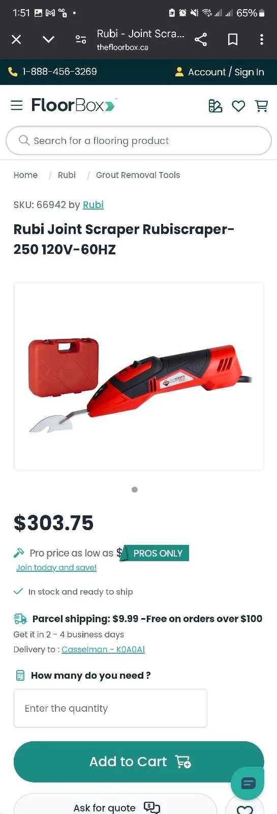 Rubi Joint Scraper Rubiscraper-250 120V-60HZ image indicator(4)