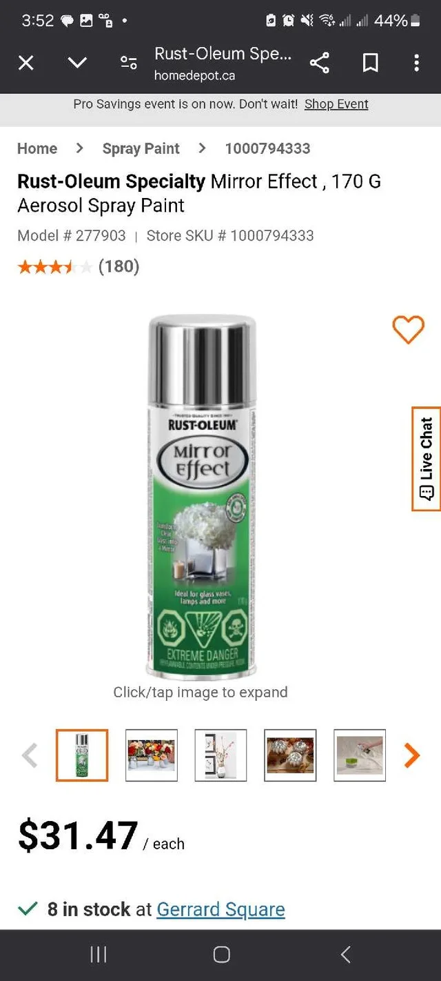 Rust-Oleum Mirror Effect Spray Paint image indicator(3)