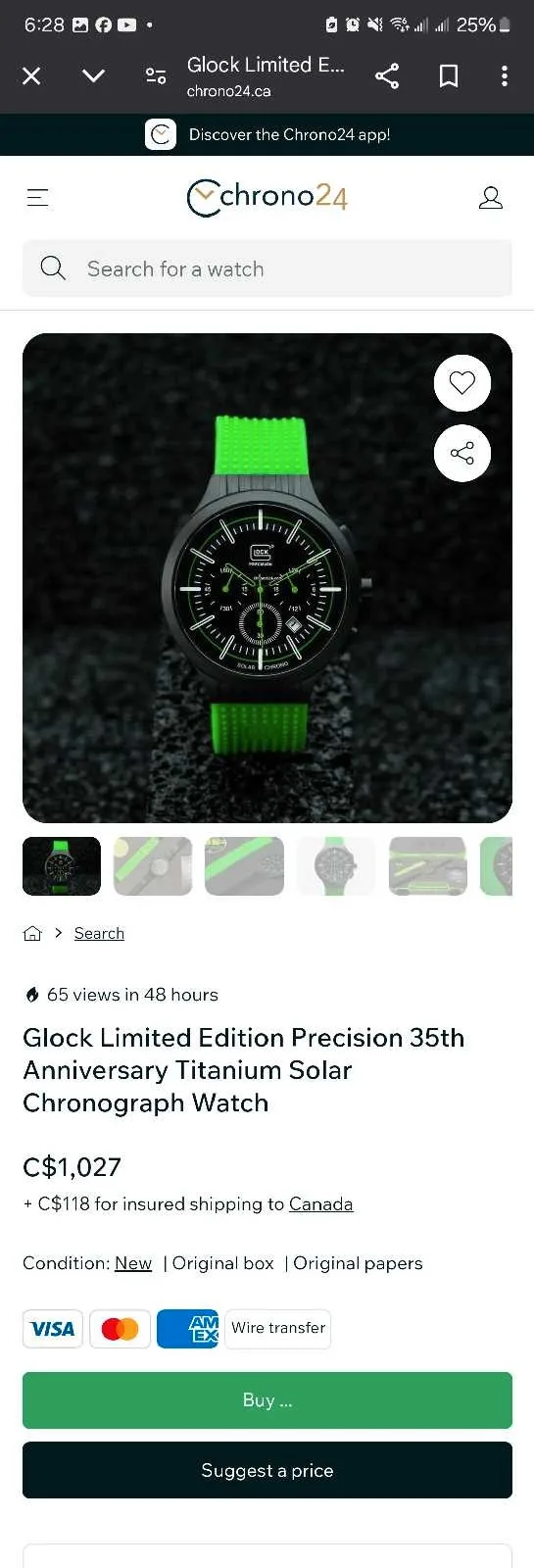Glock Limited Edition Titanium Solar Watch image indicator(5)