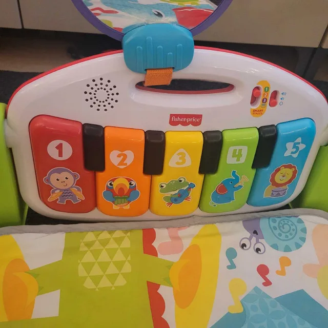 Fisher-Price Baby Playmat Deluxe Kick & Play Piano Gym image indicator(4)