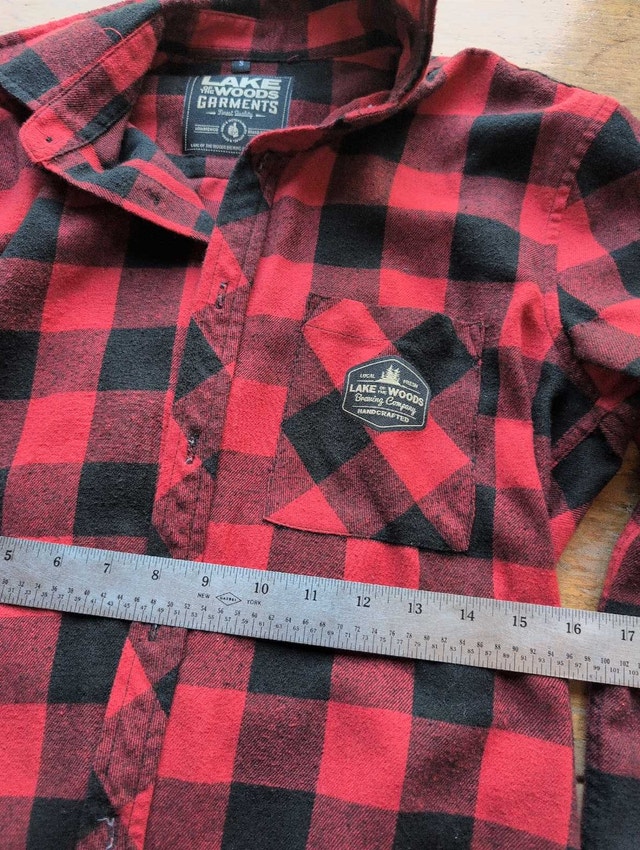 Lake of the Woods Garments Flannel Shirt Adult Small - photo 3