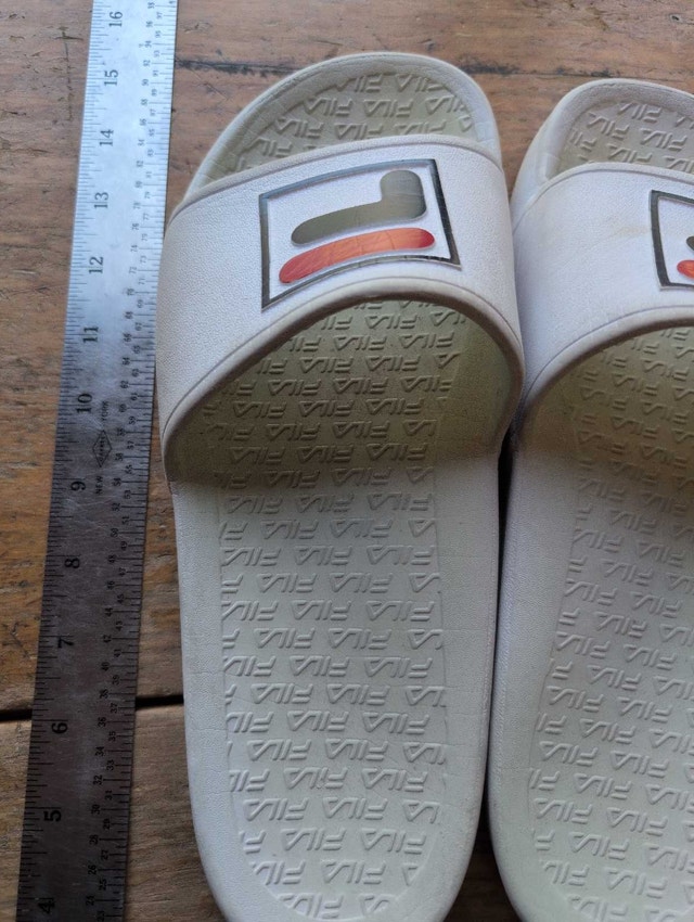 Fila Slides mens 8 woman's 9 white - photo 2