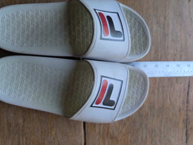 Fila Slides mens 8 woman's 9 white - photo 5