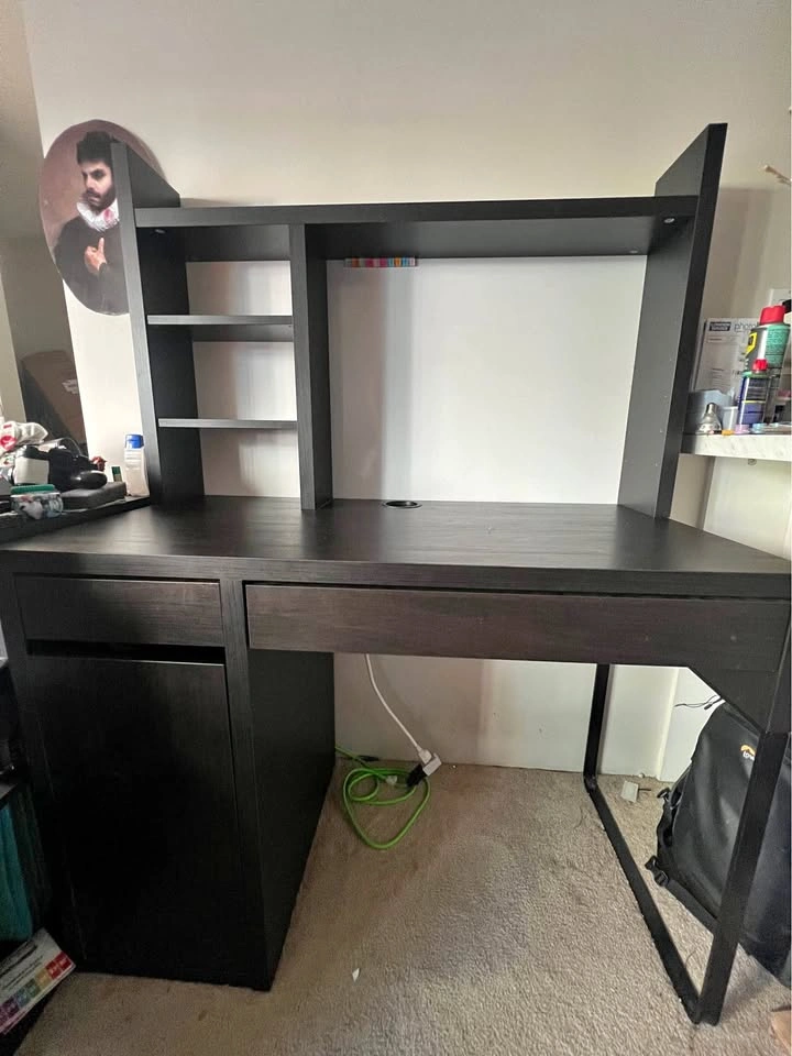 Desk IKEA - MICKE, black-brown