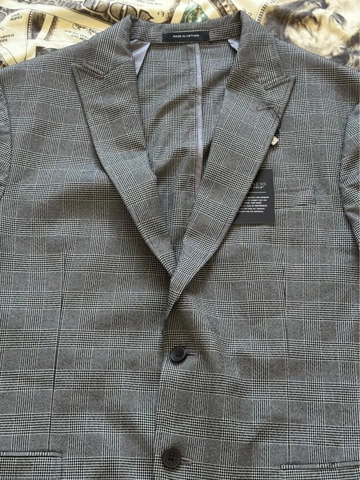 Kenneth Cole Sports Coat - Grey Checks - Size 42R - Brand New Wi - photo 4