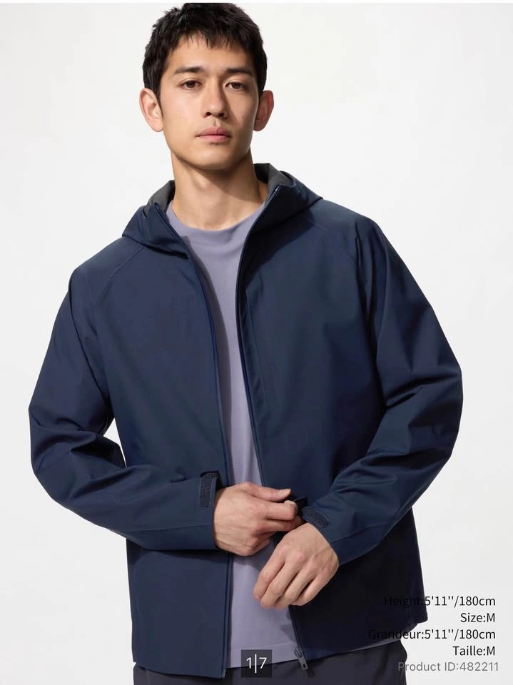 UNIQLO BLOCKTECH Parka Jacket – Navy – Mint Condition - photo 2