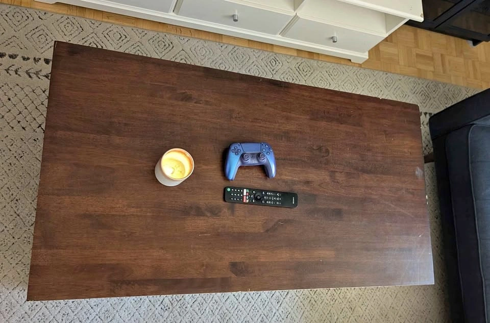 Solid wood coffee table