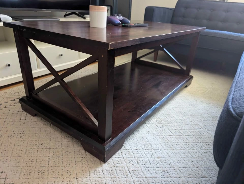 Solid wood coffee table - photo 2
