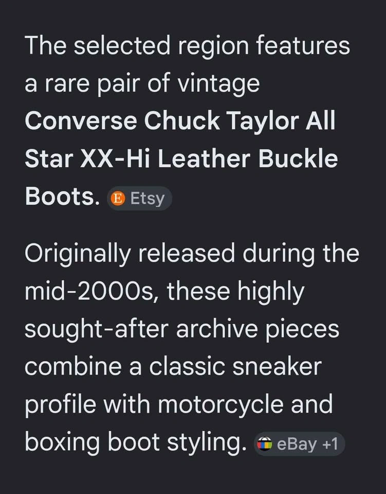 Rare Vintage Converse Chuck Taylor XX High Leather Boots Size 10 - photo 3