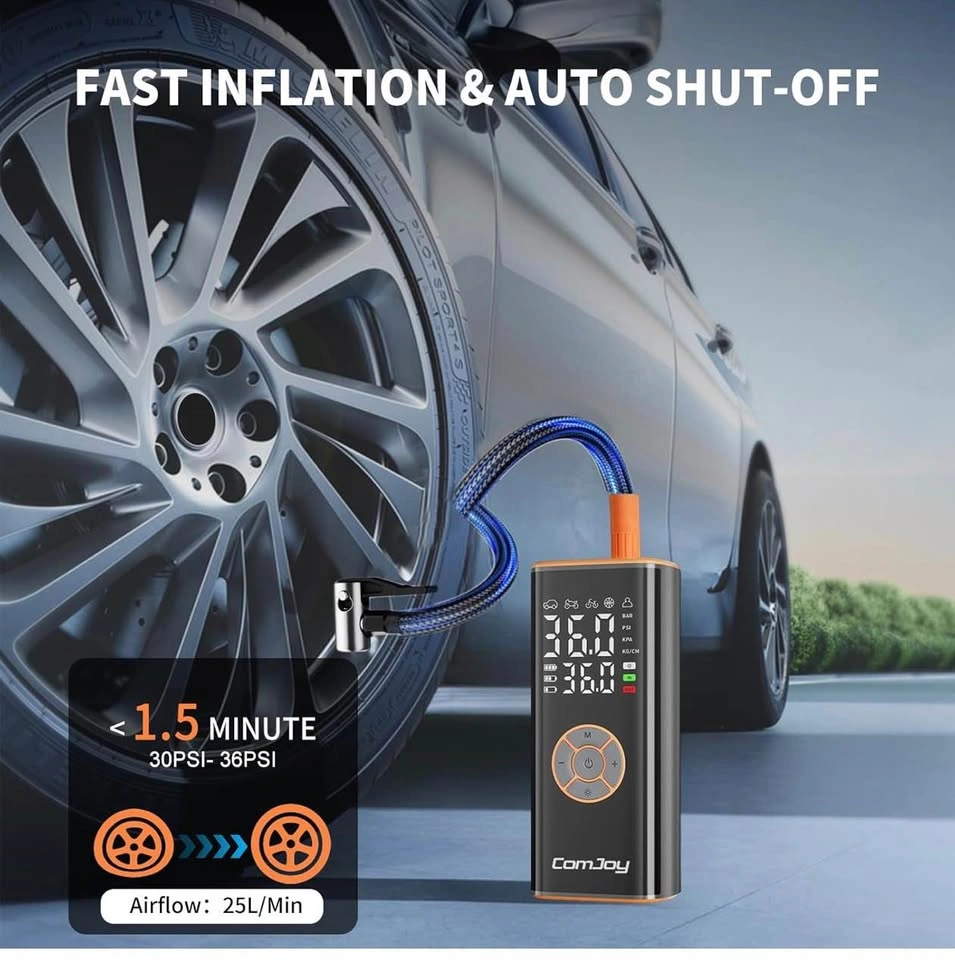 (New) Tire Inflator Portable Air Compressor - photo 4