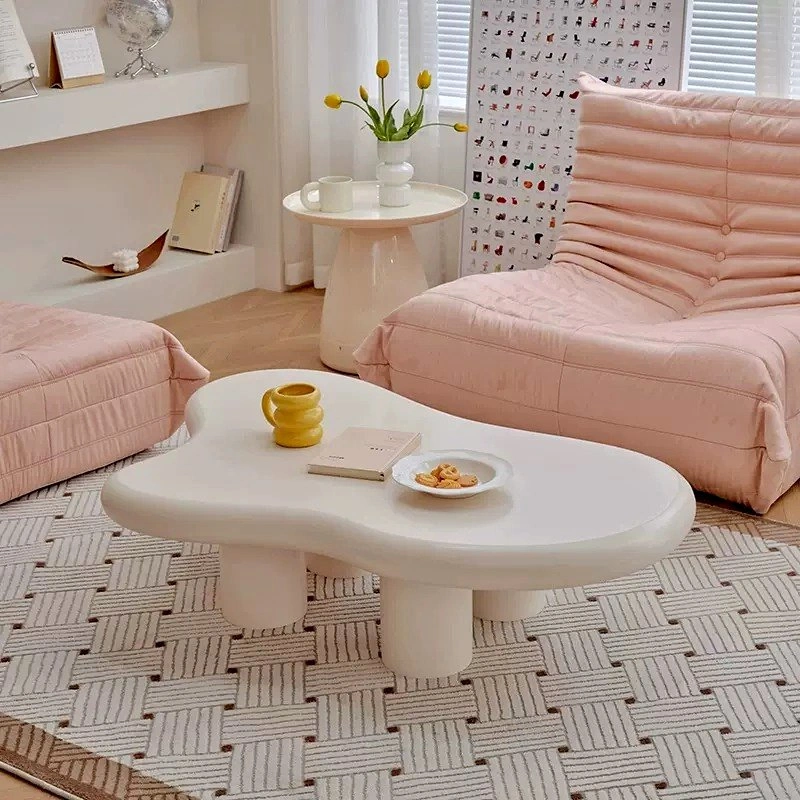 Cloud Shaped Coffee Table - White MDF (From $138)