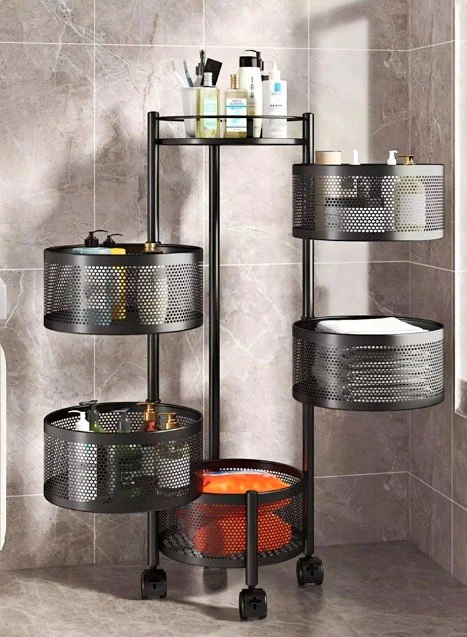 Rotating Storage Rack - Multi-Layer Kitchen Organizer