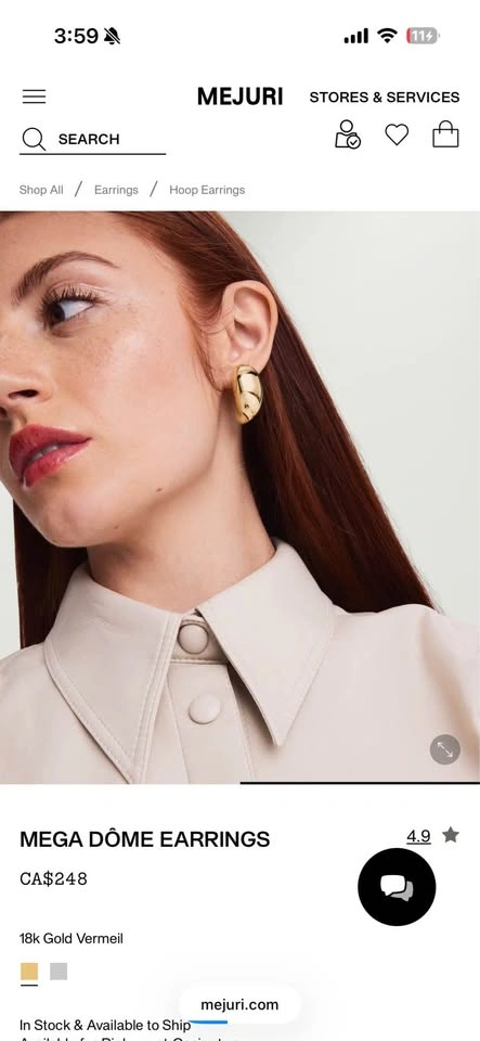 Mejuri Mega Dome Earrings - photo 2