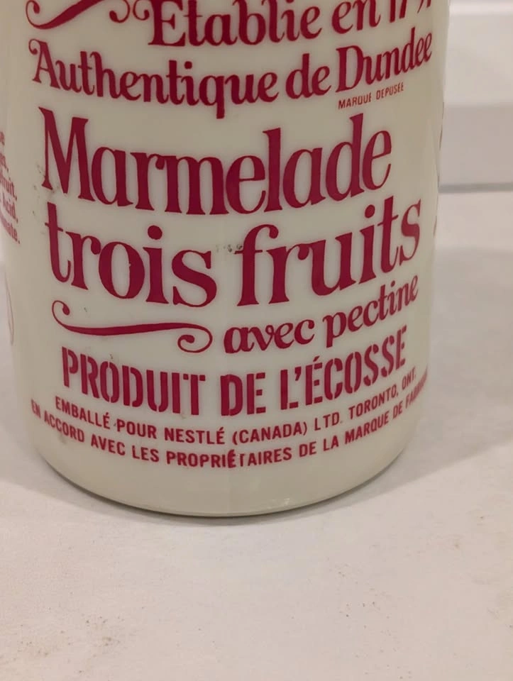 Vintage James Keiller Dundee Three Fruits Marmalade Jar w/ Castl - photo 2
