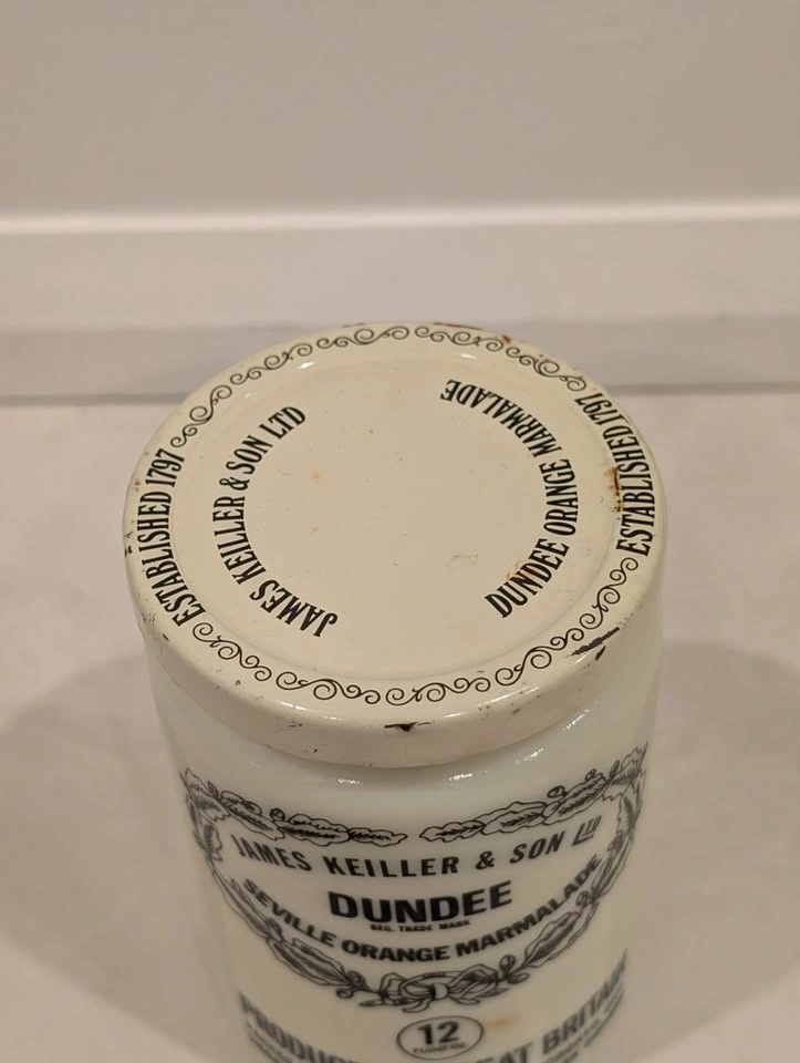 Vintage James Keiller & Son Dundee Marmalade Jar with Lid - photo 2