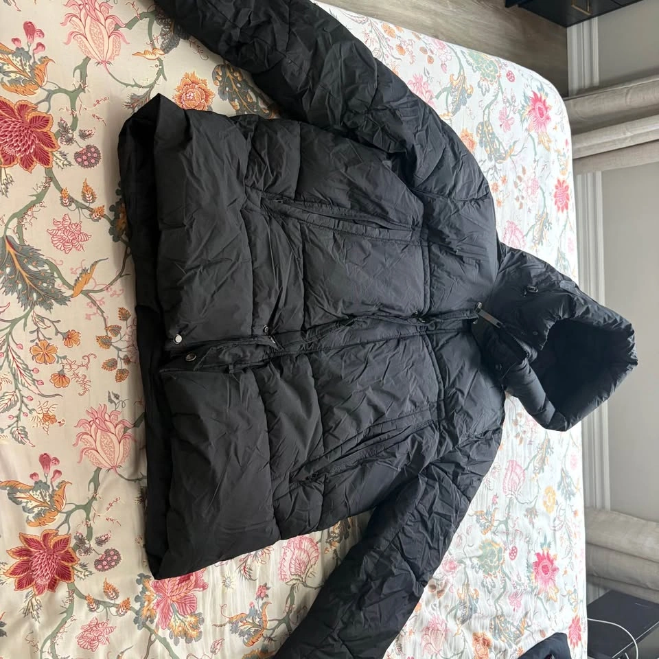 NEW Point Zero Black Winter Puffer Jacket - Men's XL/TG - Hooded - photo 2