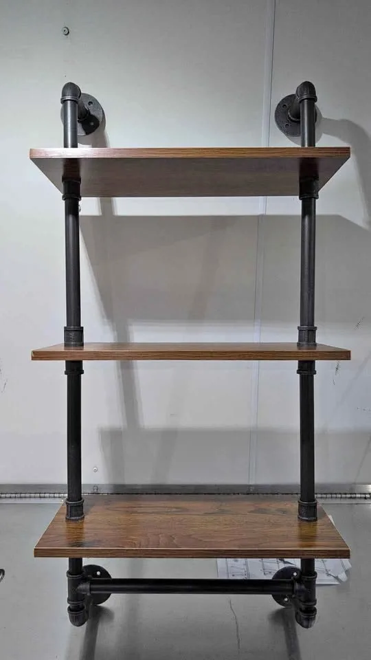 3 tier industrial pipe shelving thumbnail