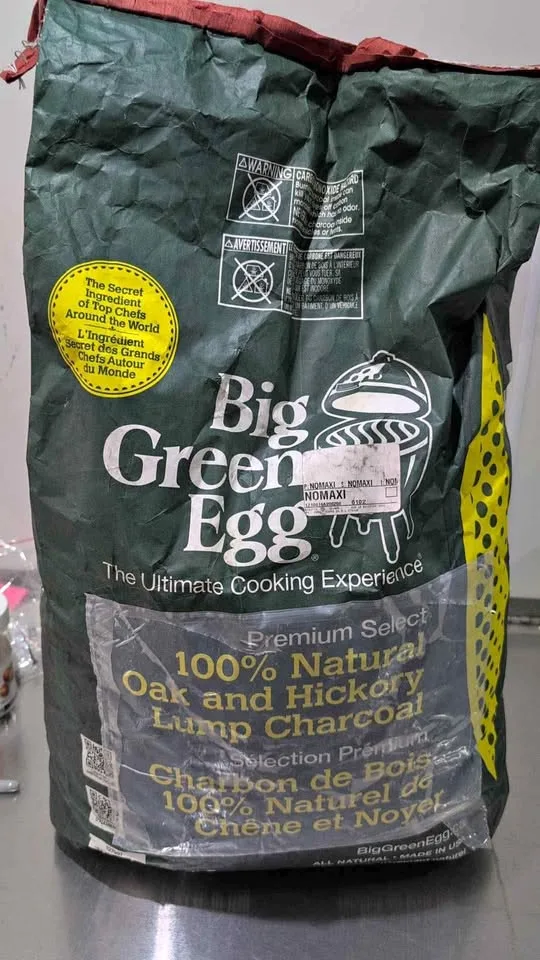 Big green egg. Lump charcoal thumbnail
