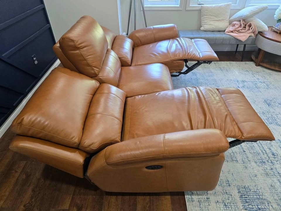 Carmax Genuine Leather 3-Seater Power Sofa - photo 4