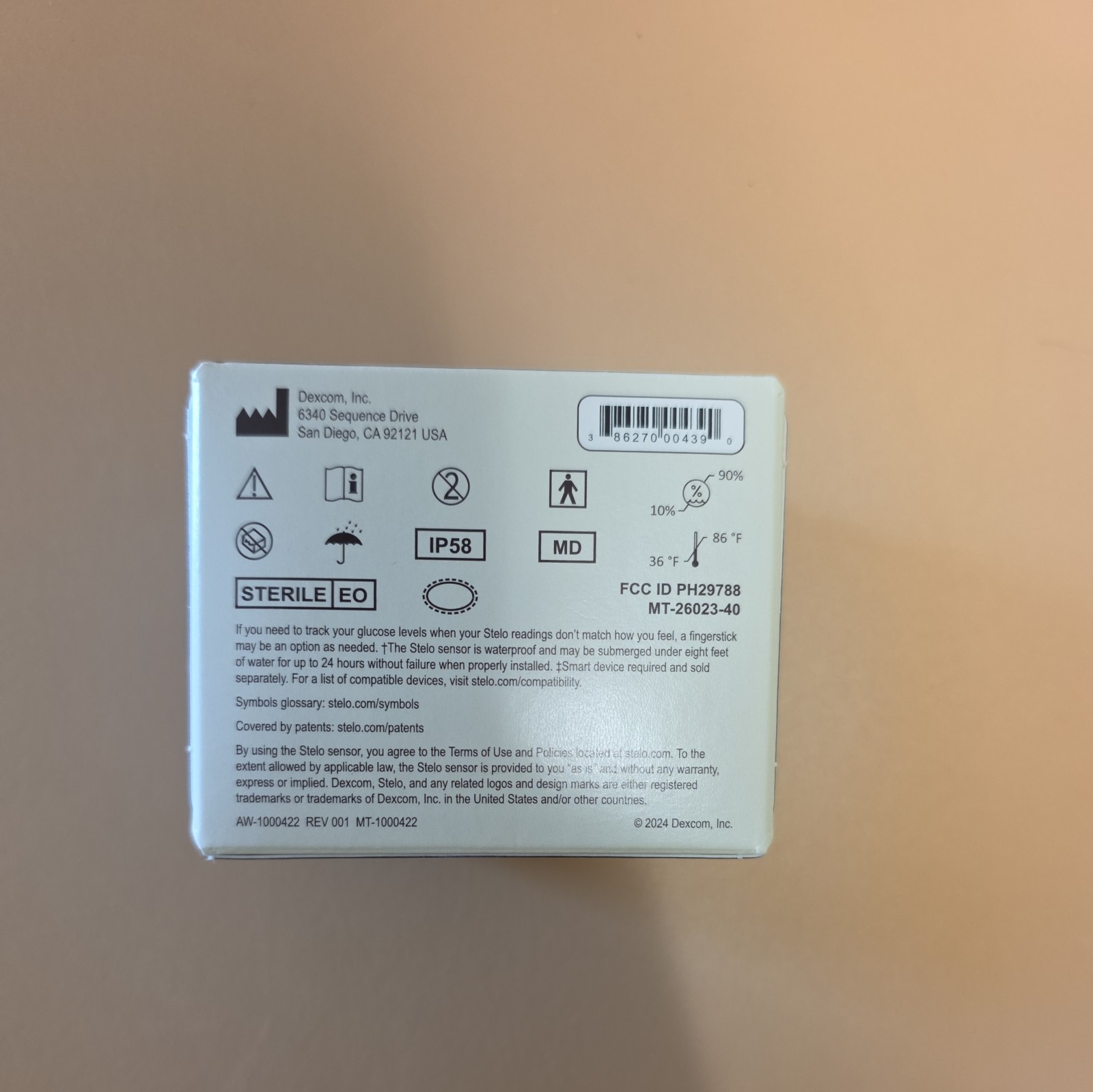 Stelo Glucose Biosensor Kit (1 Pack Sensor) - New/Sealed! - photo 2