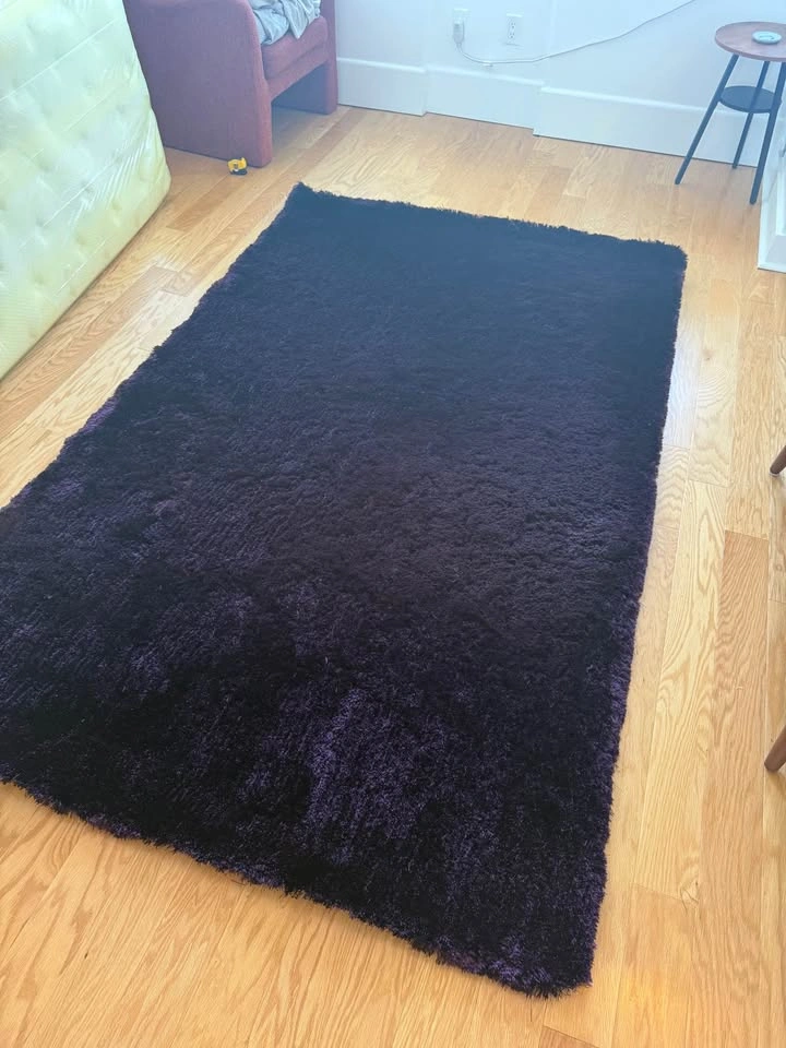 5x8 Purple Shag Rug (MOVING SALE) - photo 2