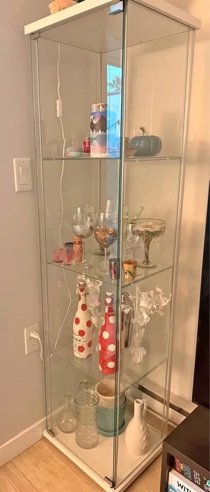 IKEA DETOLF Glass Cabinet - Delivery Available