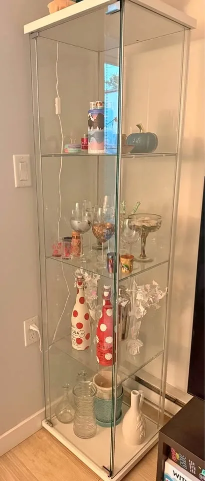 IKEA DETOLF Glass Cabinet - Delivery Available