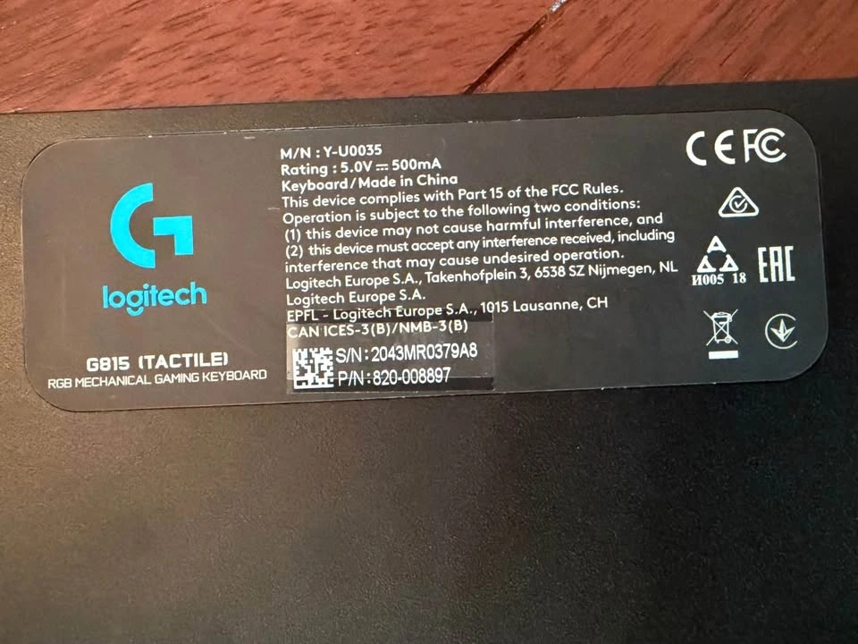 Logitech G815 GL Tactile Mechanical Keyboard - Excellent - photo 4