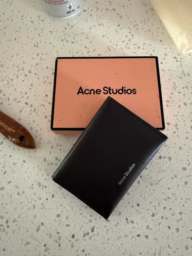 Acne Studios Brown Leather Wallet!
