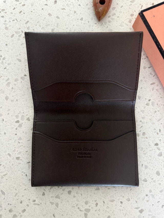 Acne Studios Brown Leather Wallet! - photo 3