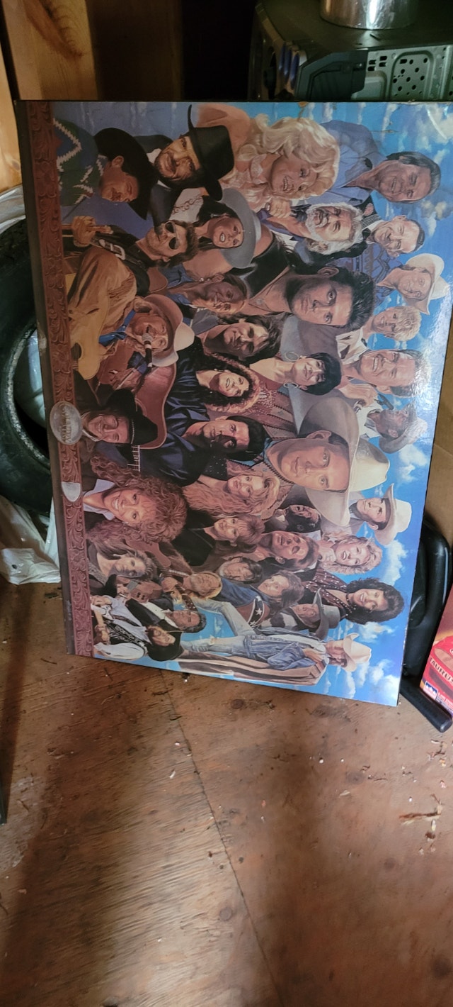 Country Legends Wall Board Art Collage