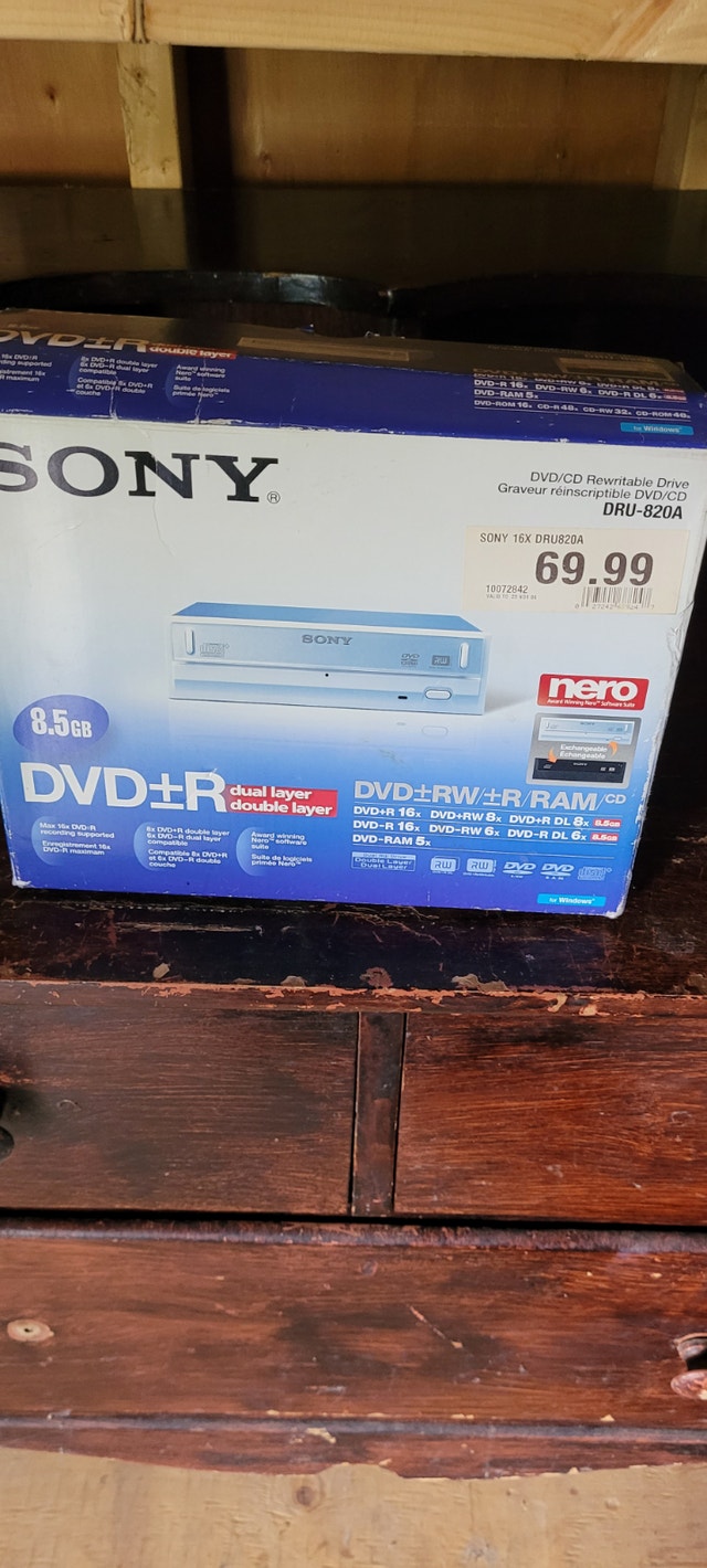 Sony DVD R/RW for Computer New in Box