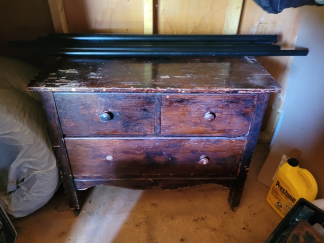 Antique chest of drawers with shelf - photo 3