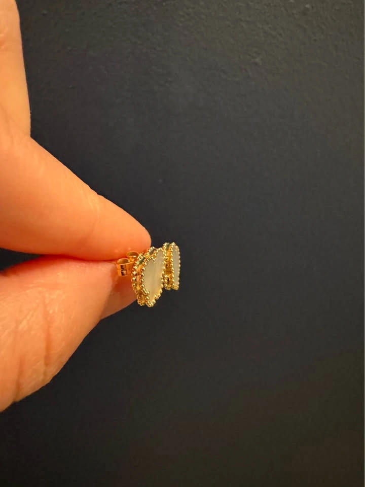 EFFY 14K Yellow Gold Mother of Pearl Earrings - photo 4