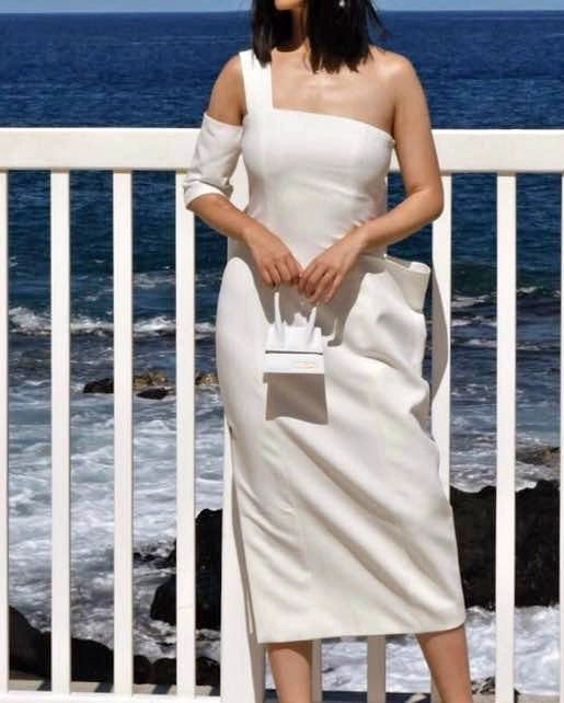 Blancore White Asymmetrical Dress