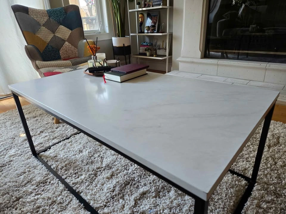 Excellent Condition Faux Marble Coffee Table - photo 2