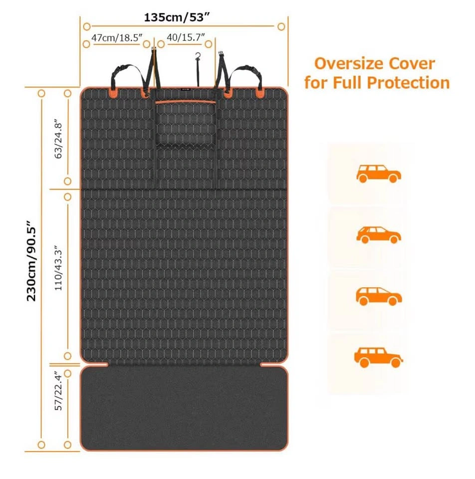 Dog Cargo Liner SUV Trunk Cover with Bumper Flap Protector - photo 3