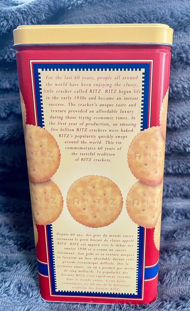1995 Ritz Crackers 60th Anniversary Tin - photo 3