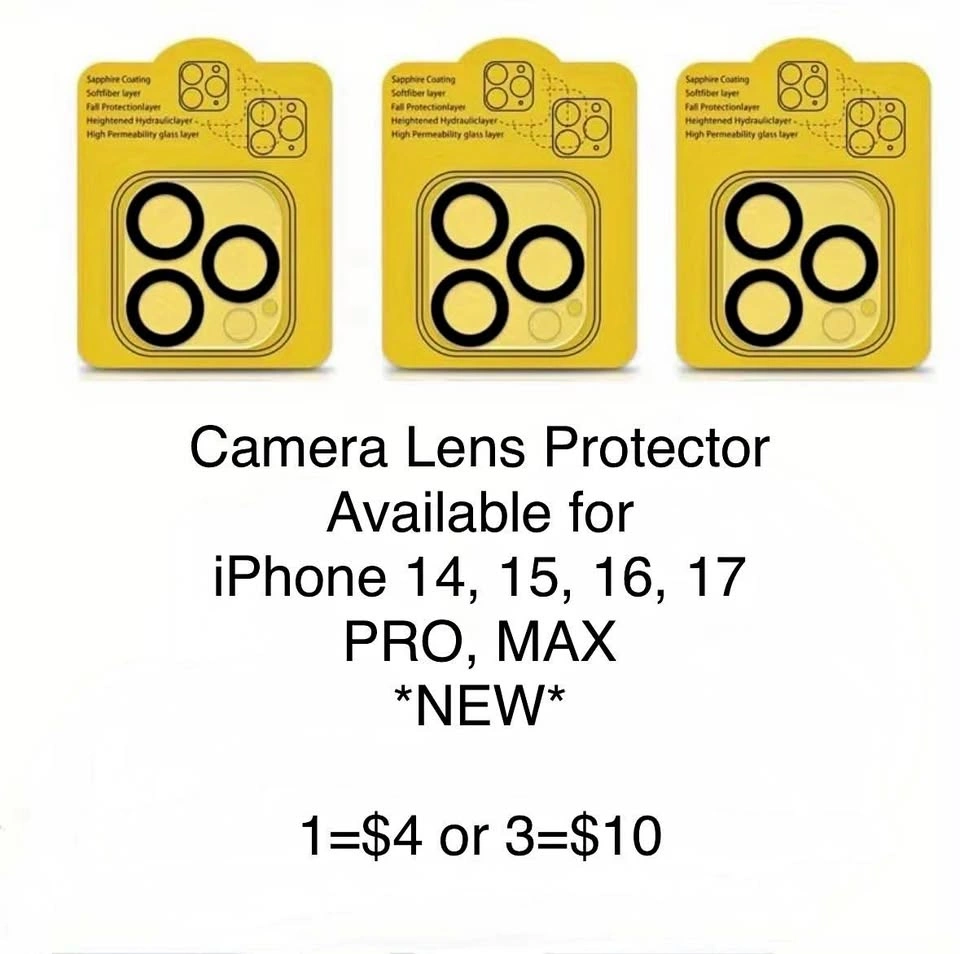 iPhone Camera Lens Protector 14 15 16 17 PRO MAX *NEW*