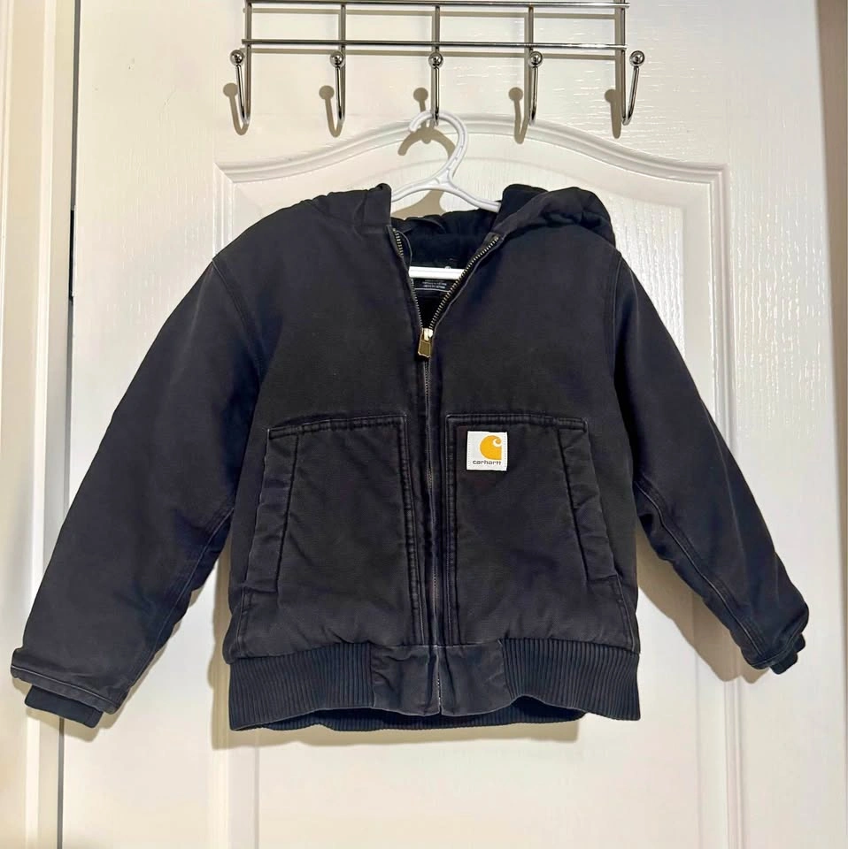 Carhartt boys’ hooded quilted jacket