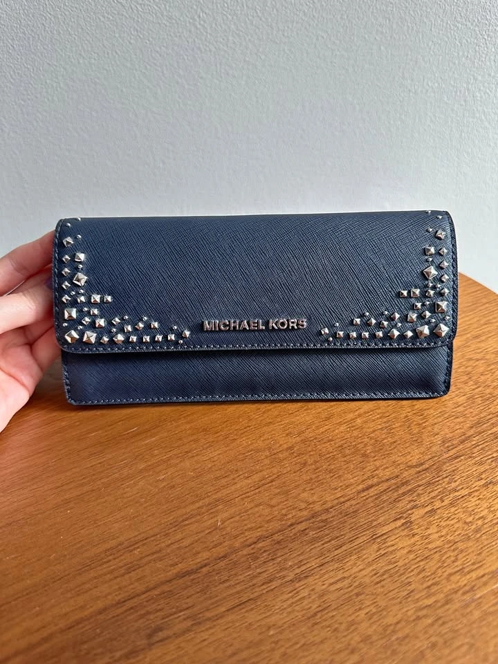 Michael Kors Navy Blue Wallet - Large