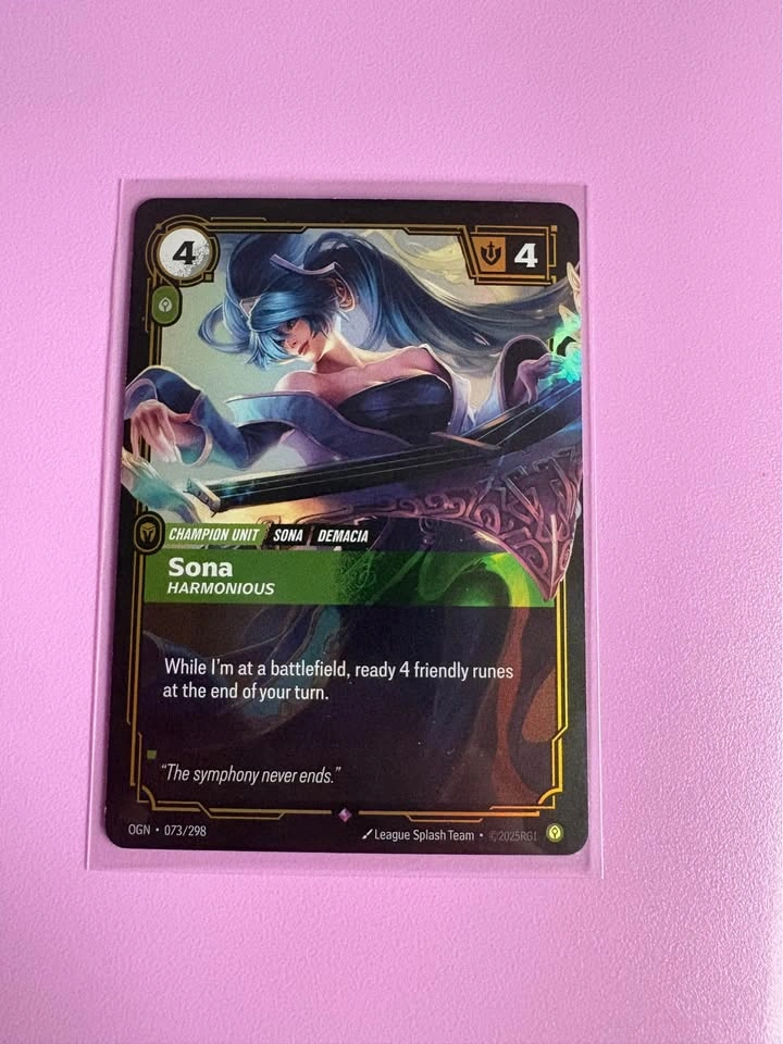 Riftbound Cards: Rengar, Sona, Mind Rune - photo 3